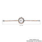 EON 1962 schweizer Uhrwerk - Natürliche, äthiopische Welo Opal Uhr, 19 cm, 925 Silber platiniert ca. 8.12 ct
