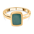 Grandidierit-Ring, 925 Silber vergoldet (Größe 19.00) ca. 2.30 ct