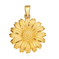 Sonnenblumen-Anhänger in 999 Gelbgold, 2,27g