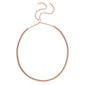 Schlangen Halskette, 316L Edelstahl , ca. 45 cm, roséfarben ca. 39,47g