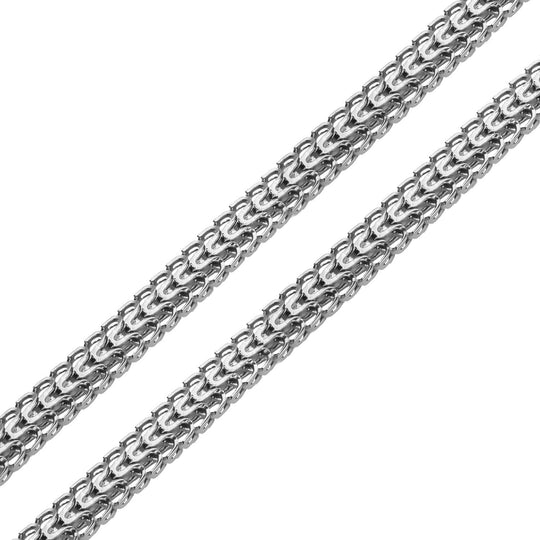 Spiga-Halskette, silberfarben, ca. 45 cm, reiner Edelstahl ca. 22,48g