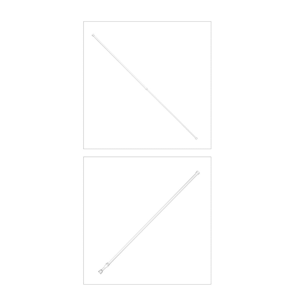 Gardinen mit verstellbarer Metallstange, gestrickter Stoff, 145x90cm, gewebt, Blumen