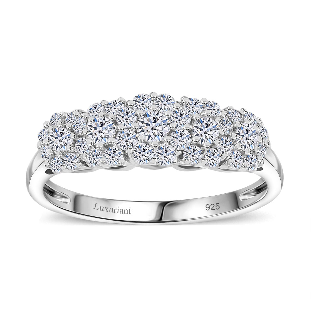 LUXURIANT DIAMOND- Cluster Duo: SI-GH Labor-Diamant-Ohrringe & Ring