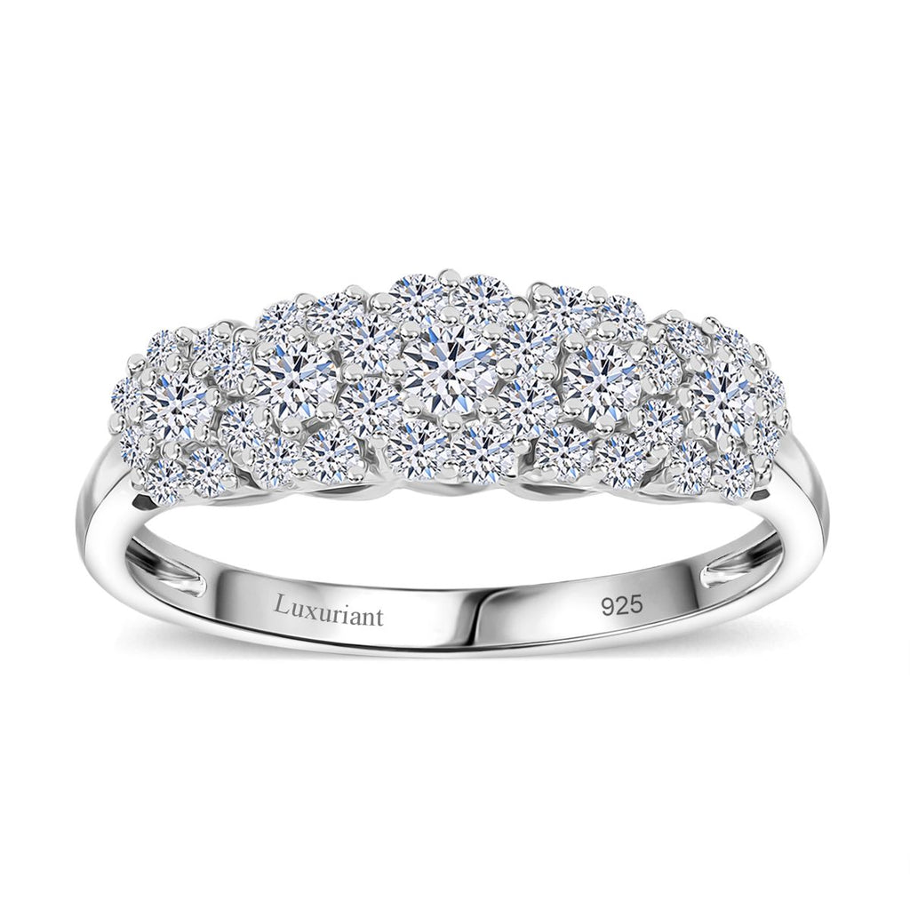 LUXURIANT DIAMOND- Cluster Duo: SI-GH Labor-Diamant-Ohrringe & Ring