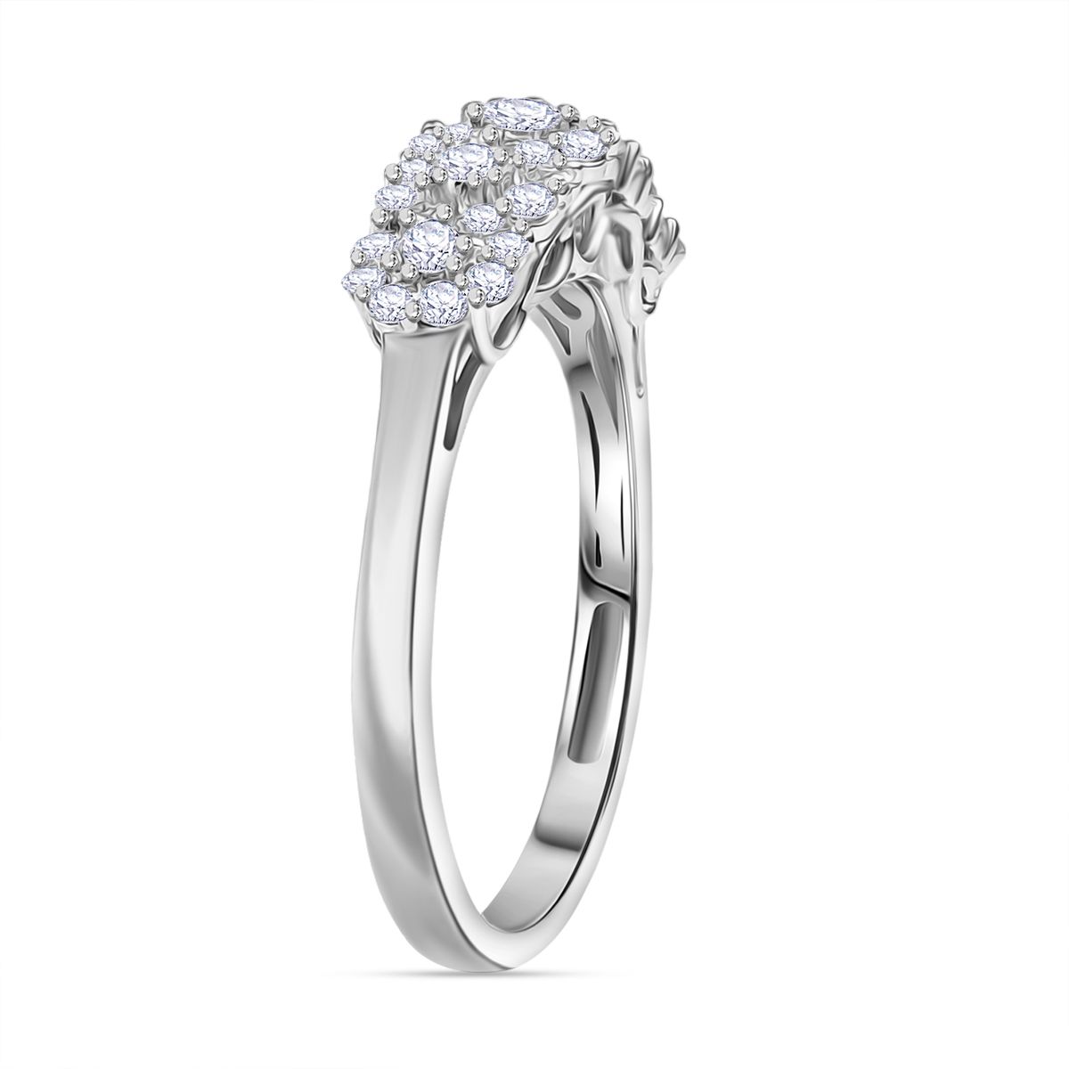 LUXURIANT DIAMOND- Cluster Duo: SI-GH Labor-Diamant-Ohrringe & Ring