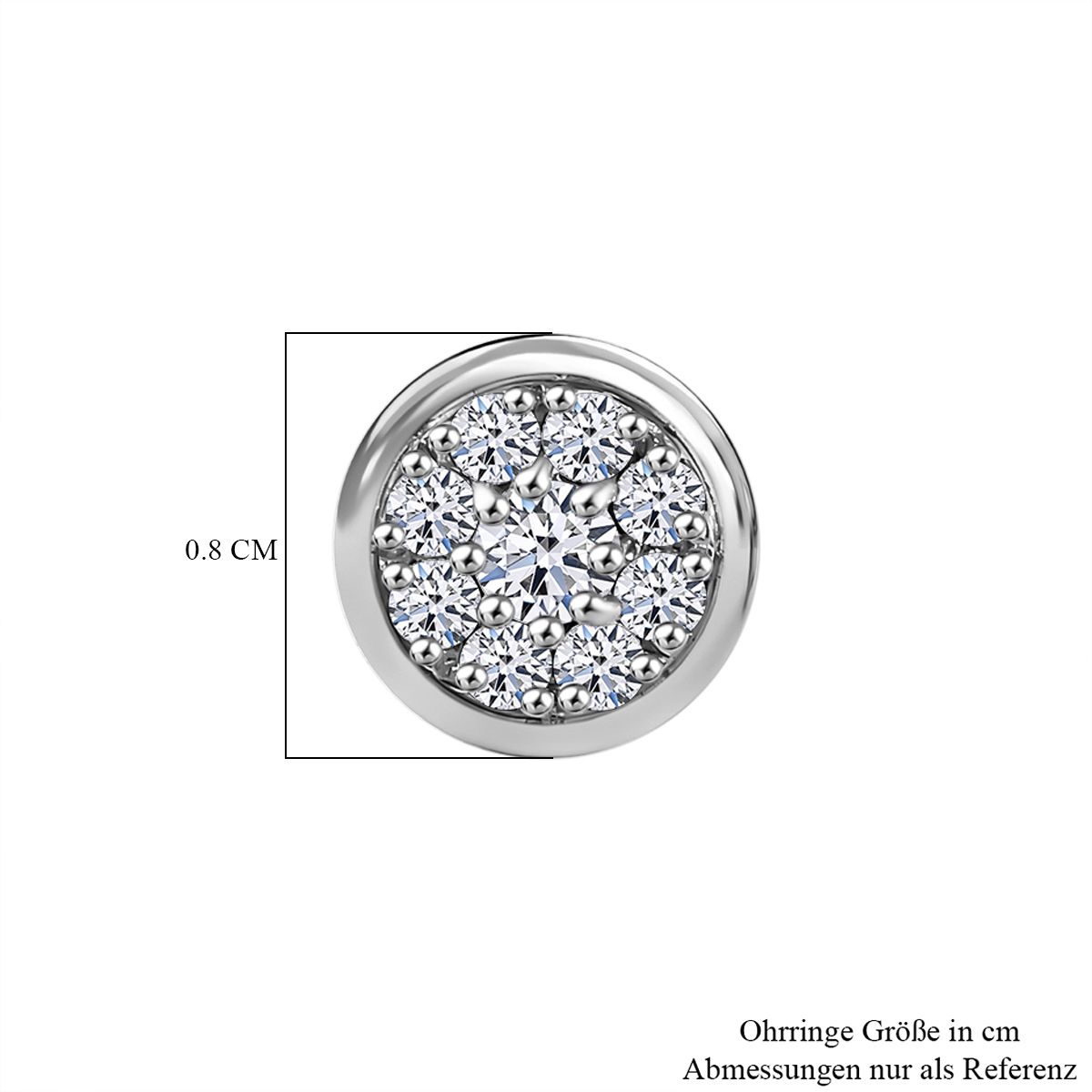 LUXURIANT DIAMOND- Cluster Duo: SI-GH Labor-Diamant-Ohrringe & Ring