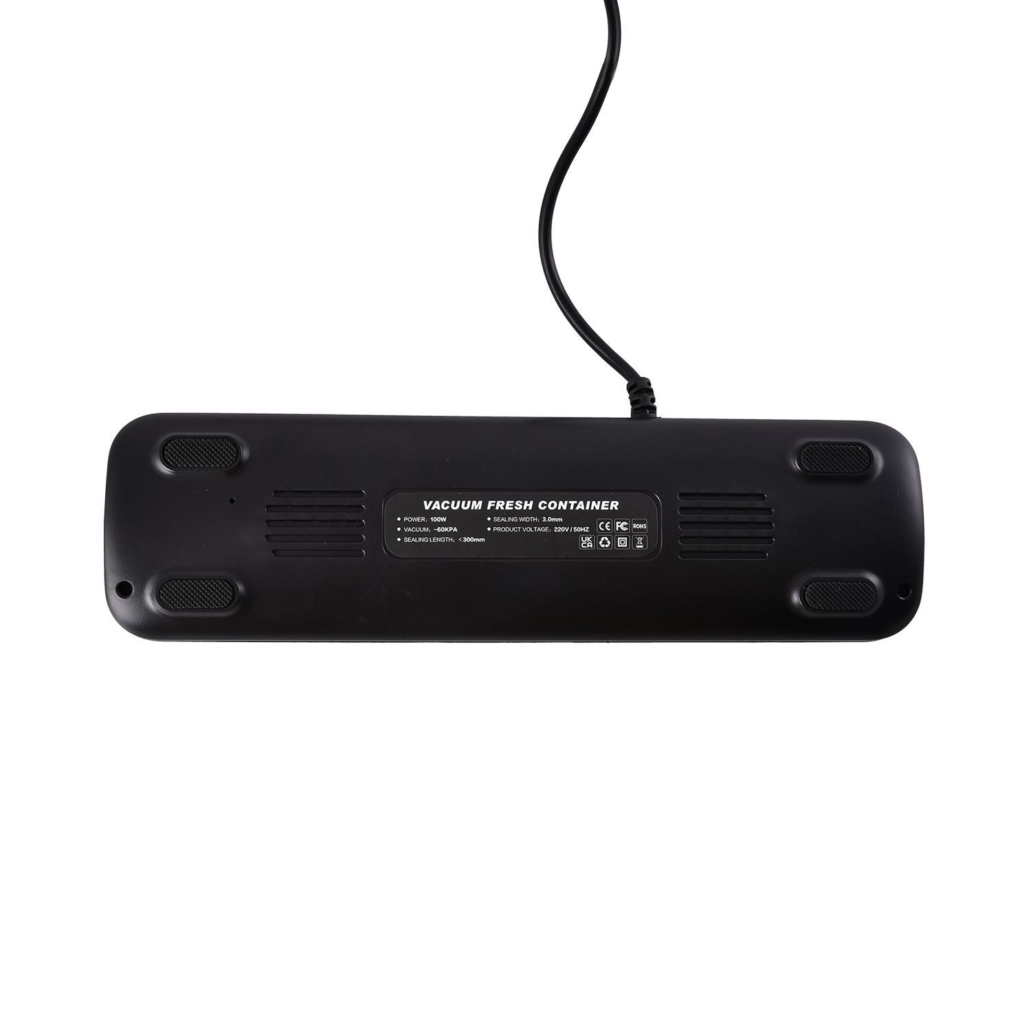 HOMESMART - Vakuumverpackungsmaschine, inkl. 30 Beutel und 6m Rolle, 37,5x18,5x8,5 cm, schwarz