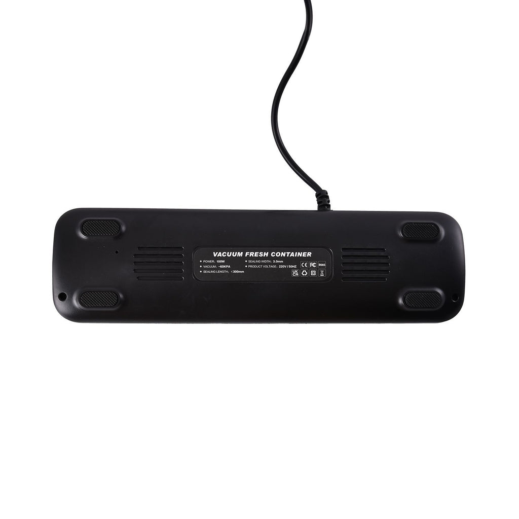 HOMESMART - Vakuumverpackungsmaschine, inkl. 30 Beutel und 6m Rolle, 37,5x18,5x8,5 cm, schwarz