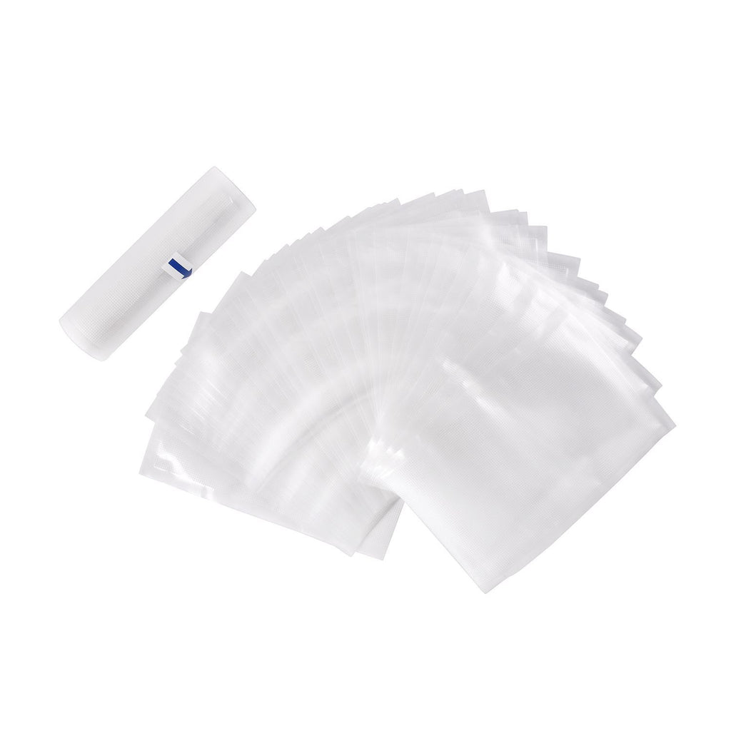HOMESMART - Vakuumverpackungsmaschine, inkl. 30 Beutel und 6m Rolle, 37,5x18,5x8,5 cm, schwarz