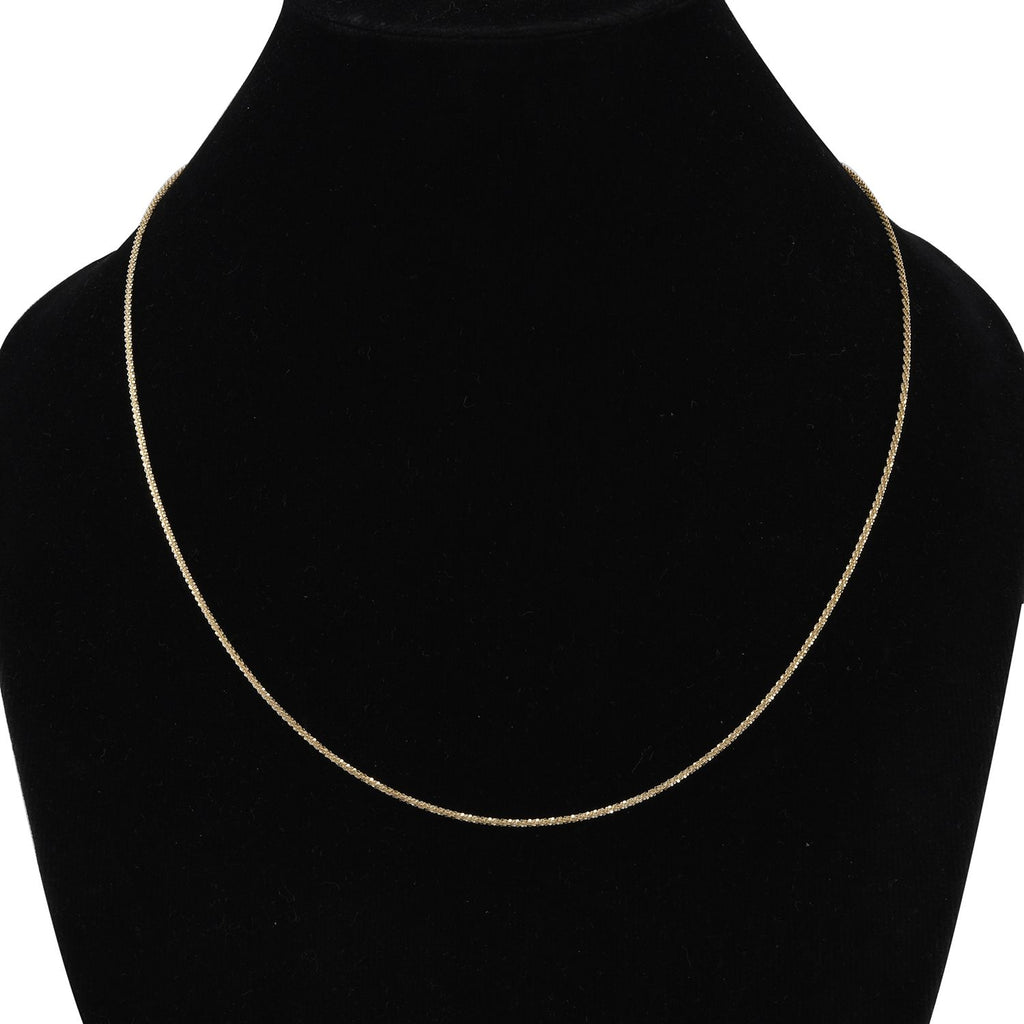 Funkelkette, ca. 50 cm, 375 Gold ca. 2,80g