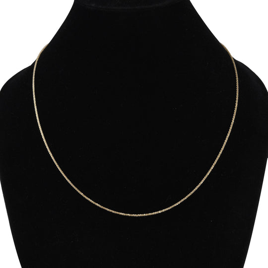 Funkelkette, ca. 50 cm, 375 Gold ca. 2,80g
