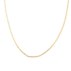 Funkelkette, ca. 50 cm, 375 Gold ca. 2,80g