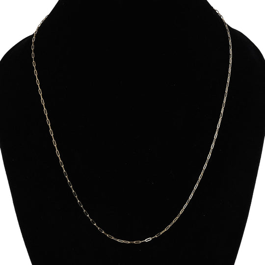 Mini-Büroklammer-Halskette, ca. 50 cm, 375 Gold