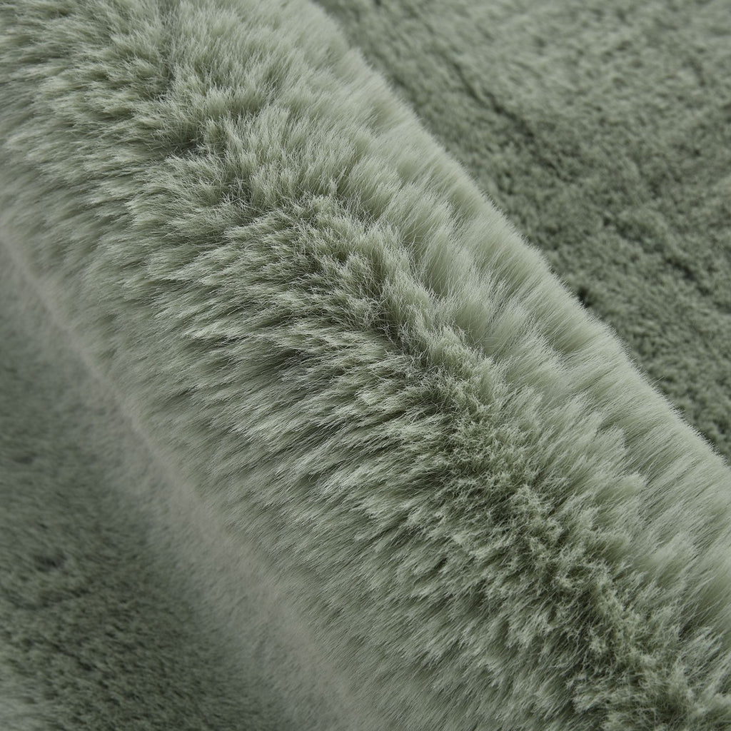 Luxury Edition: Supersoft Kunstfell Teppich, 100x180 cm, 1200 GSM, Blaugrün