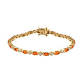 AA Salamanca Feueropal und Zirkon-Armband, 19cm - 3,60 ct.