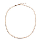 Strukturierte Fischgräten-Gliederkette, ca. 50 cm, 316L Edelstahl roséfarben ca. 10,90g
