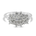 ILIANA Diamant-Ring, IGI zertifiziert SI G-H, 750 Weißgold (Größe 21.00) ca. 1.00 ct