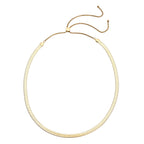 Seidige Fischgräten-Gliederkette, ca. 45 cm, 316L Edelstahl Goldfarben ca. 20,20g
