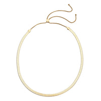 Seidige Fischgräten-Gliederkette, ca. 45 cm, 316L Edelstahl Goldfarben ca. 20,20g