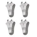 2er-Set Kupferfaser-Kompressions-Strumpfe, Antibakteriell und Anti-Geruch, L/XL (41-45), Weiß und grau