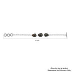 Handgearbeitetes, natürliches Yooperlith-Armband, ca. 19 cm, 925 Silber ca. 22.26 ct