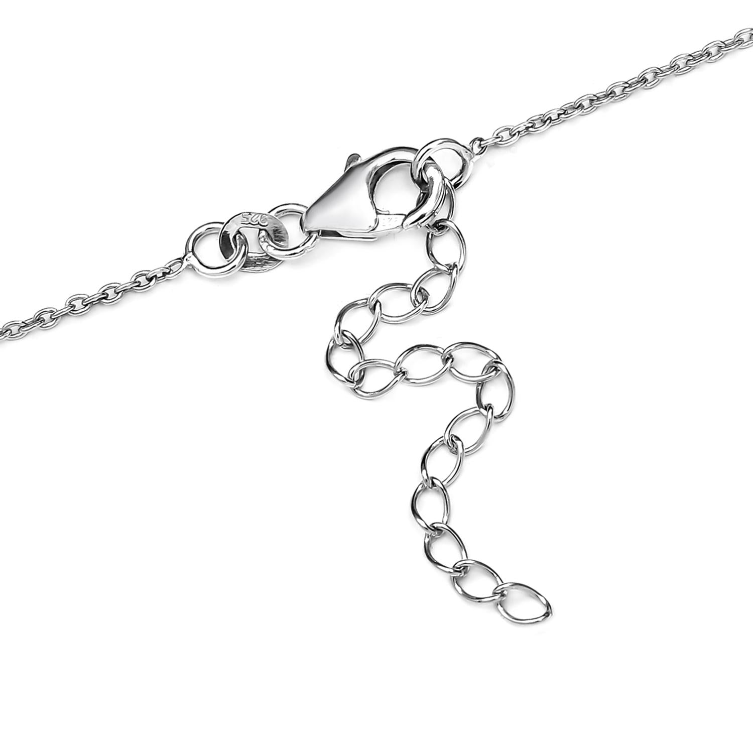 Handgearbeitetes, natürliches Yooperlith Collier, ca. 45 cm, 925 Silber ca. 12.09 ct