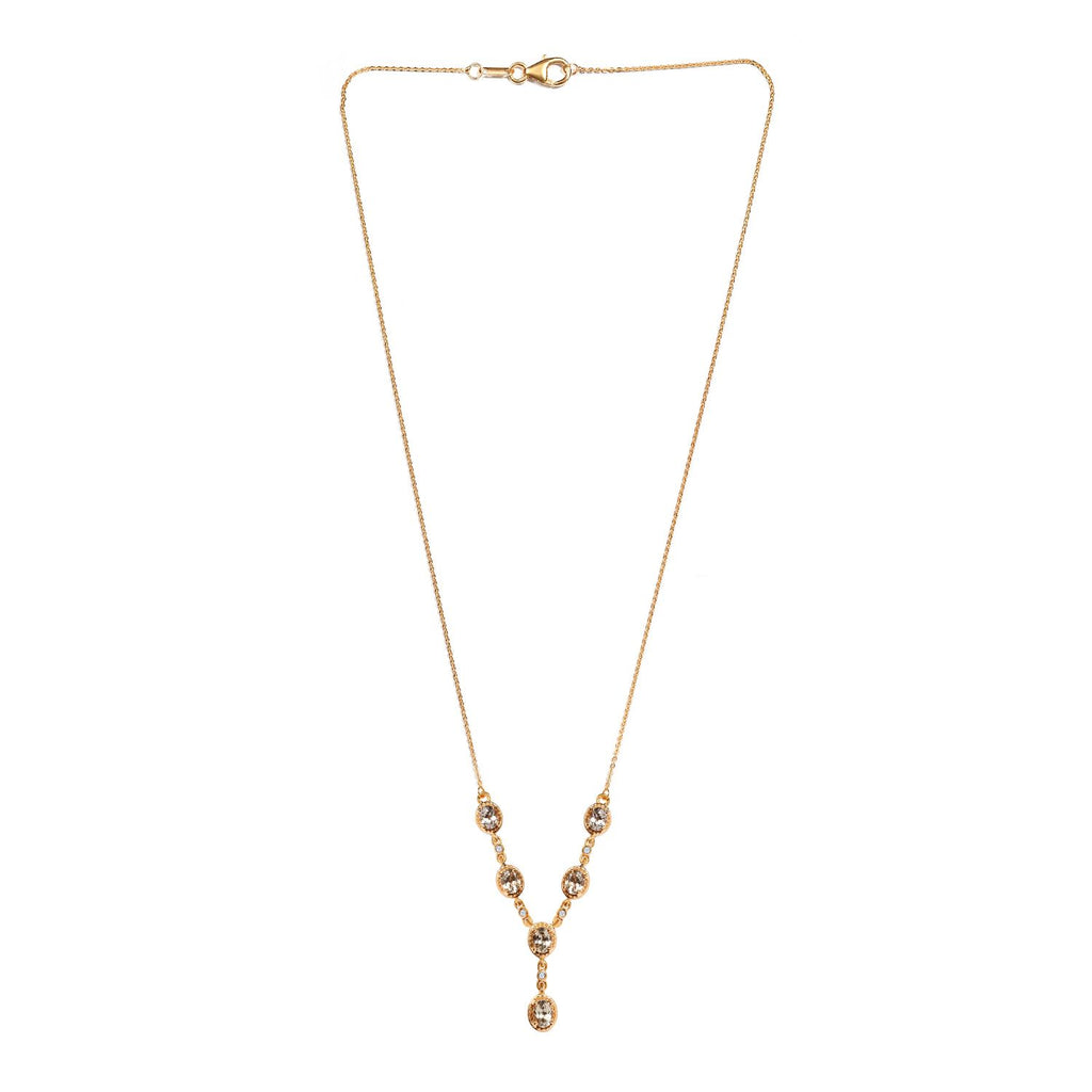 AAA Turkizit und weißes Zirkon Collier, ca. 45 cm, 925 Silber Gelbgold Vermeil ca. 2.42 ct