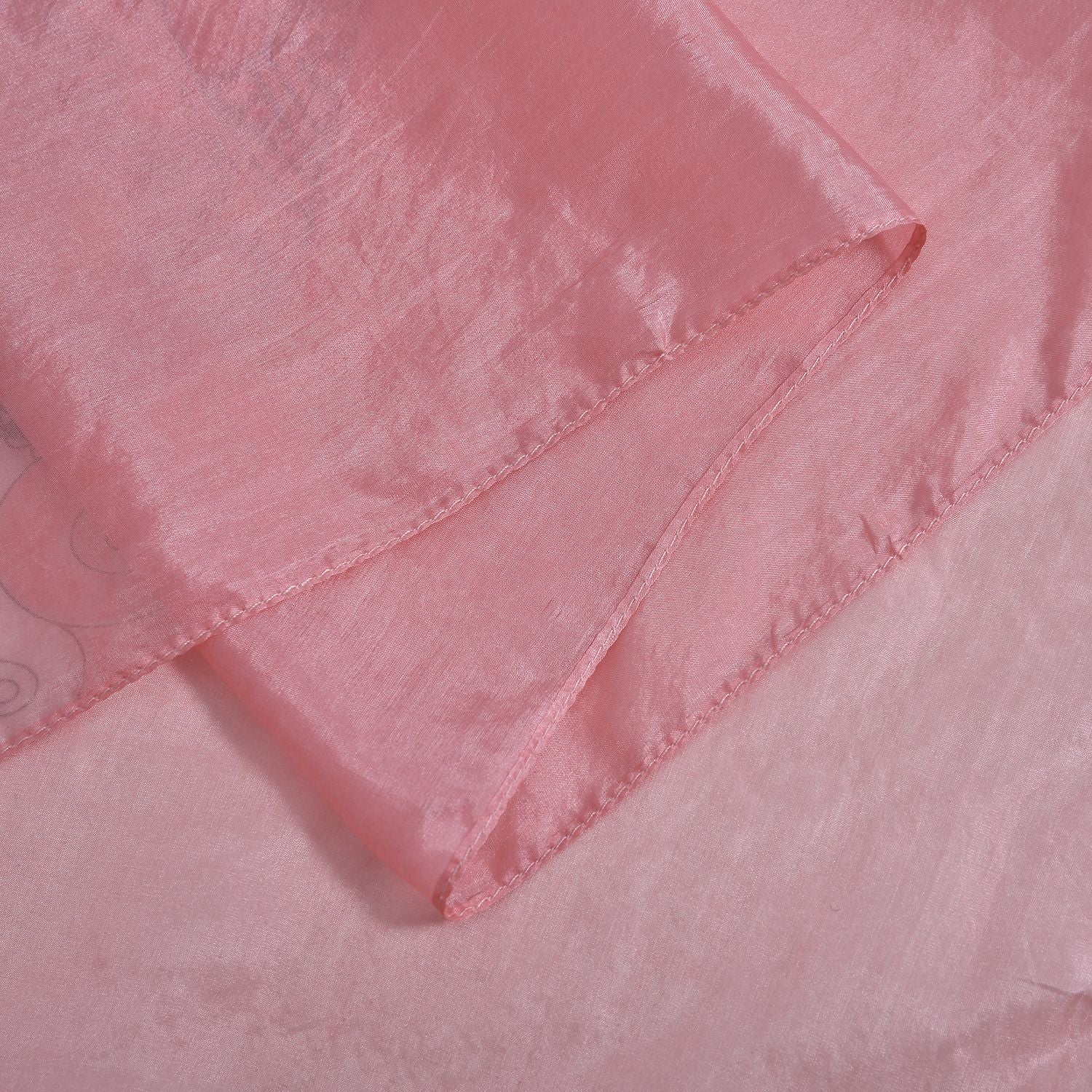 LA MAREY - bedruckter Seidenschal, 180x110 cm, Rosa