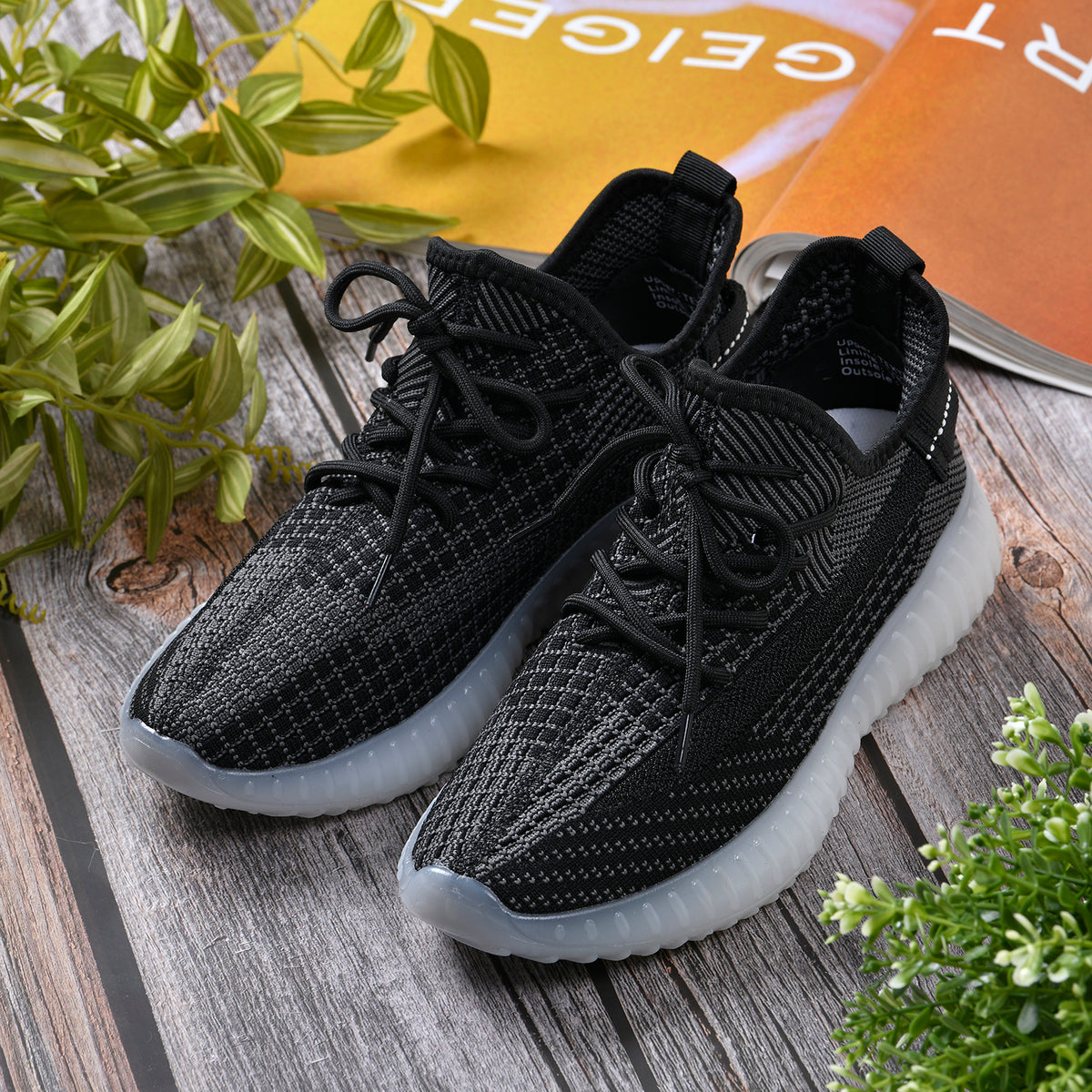 LA MAREY - atmungsaktive Damen-Sneaker, Größe 40, Schwarz