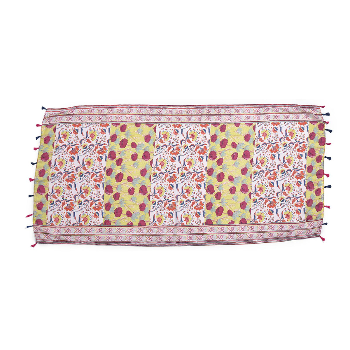Weicher, leichter Schal mit Quasten, 180x80cm, Rot
