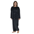 Flauschiger Hausanzug, One Size, Schwarz