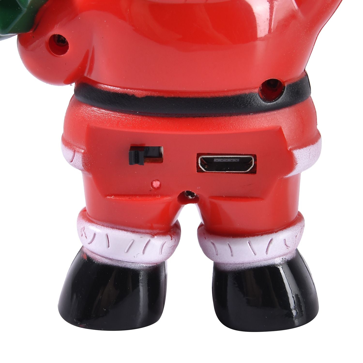 Fliegender Weihnachtsmann mit Sensor zum interaktiven Spiel, 6.3x2x7cm, Rot