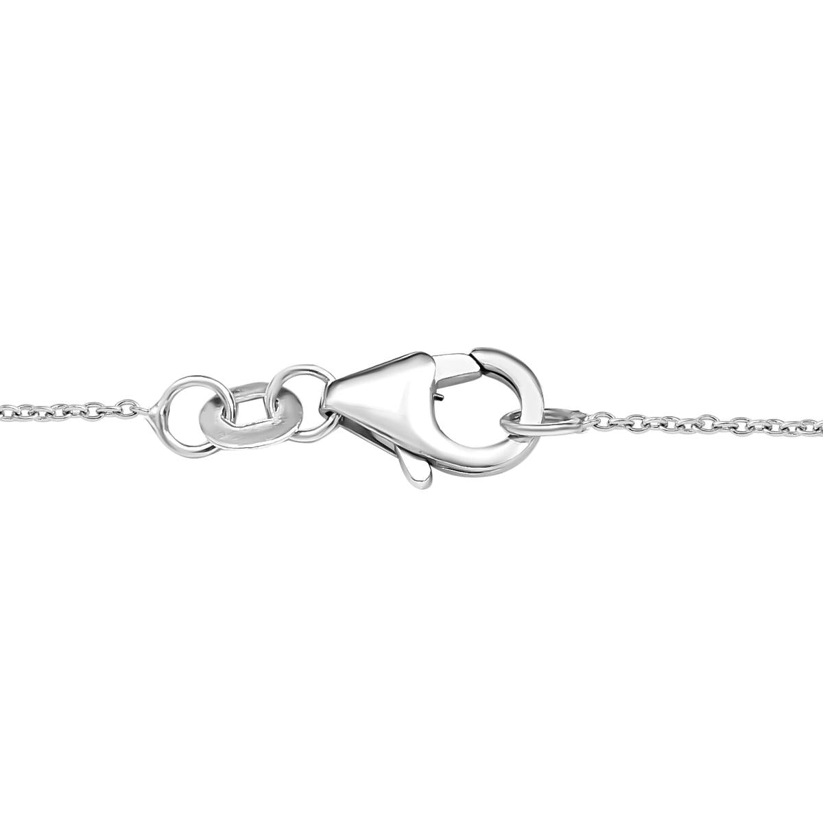 Natürliches, marokkanisches Amethyst Collier, ca. 45 cm, 925 Silber platiniert ca. 5.58 ct