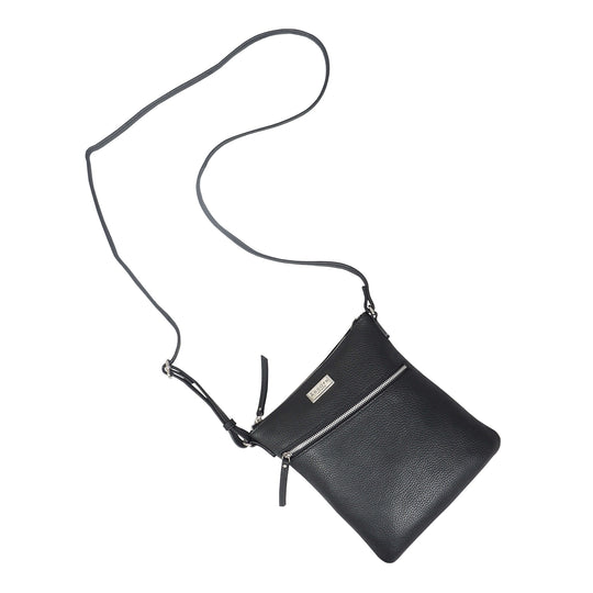 Assots London: Crossbody Tasche aus 100% echtem Leder, 23x21 cm, Ivory