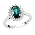 Rhapsody AAAA Indicolith und weißer Diamant-Ring, VS E-F, 950 Platin (Größe 18.00) ca. 1.55 ct