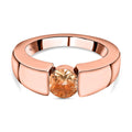 AA Ceylon kaiserlicher Granat Ring, 925 Silber Roségold Vermeil (Größe 17.00) ca. 0.60 ct