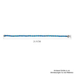 AA Miami blaues Welo Opal Armband, ca. 20 cm, 925 Silber platiniert ca. 8,37 ct