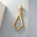 Meteorit Anhänger 925 Silber vergoldet ca. 4,58 ct