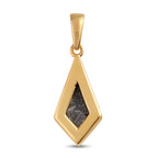 Meteorit Anhänger 925 Silber vergoldet ca. 4,58 ct