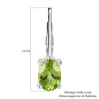 Peridot Ohrringe, 925 Silber ca. 1,65 ct