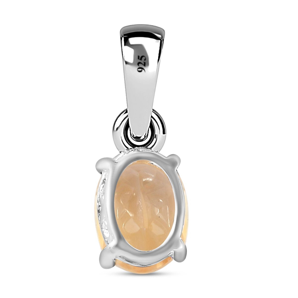Citrin Anhänger, 925 Silber ca. 1,16 ct