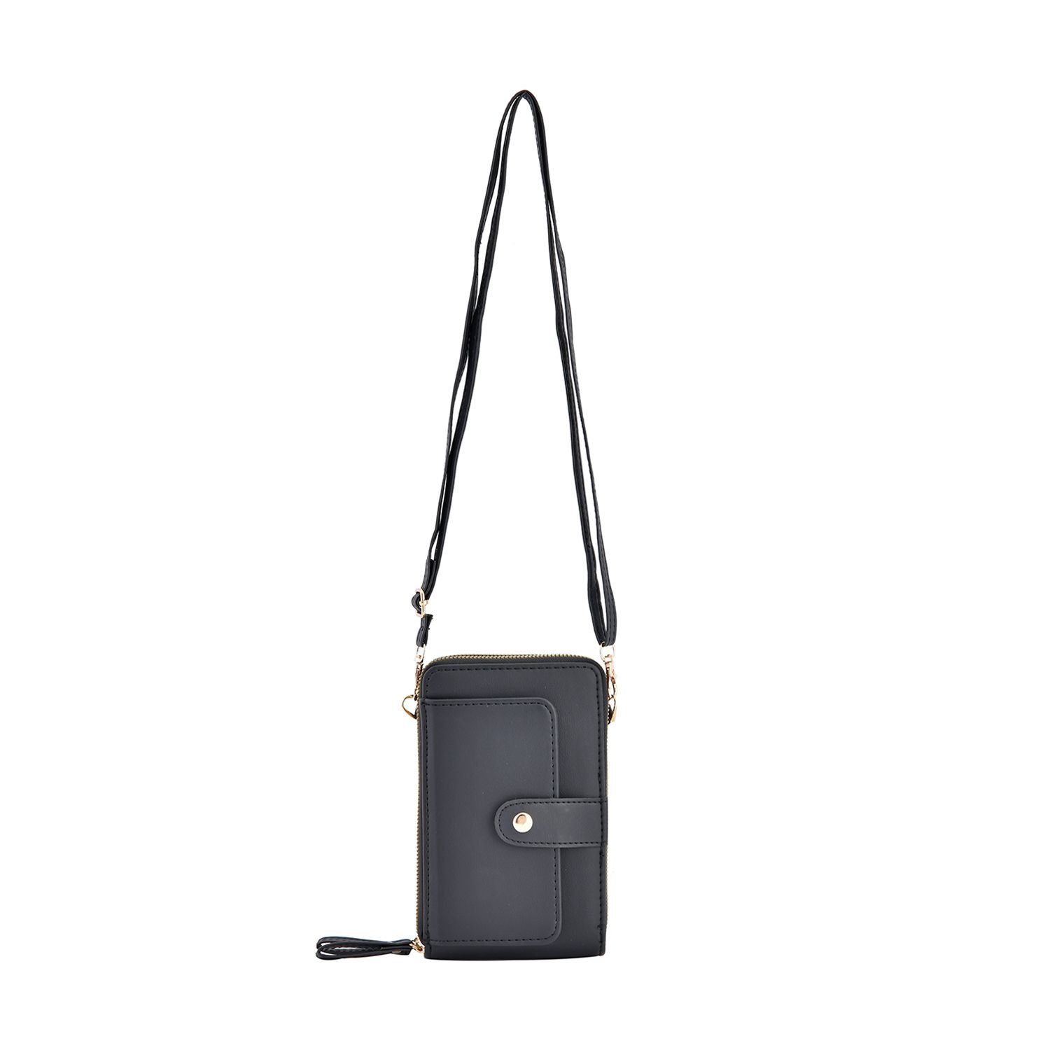 Crossbody Bag mit RFID Schutz, Größe 18,5x11x5cm, schwarz