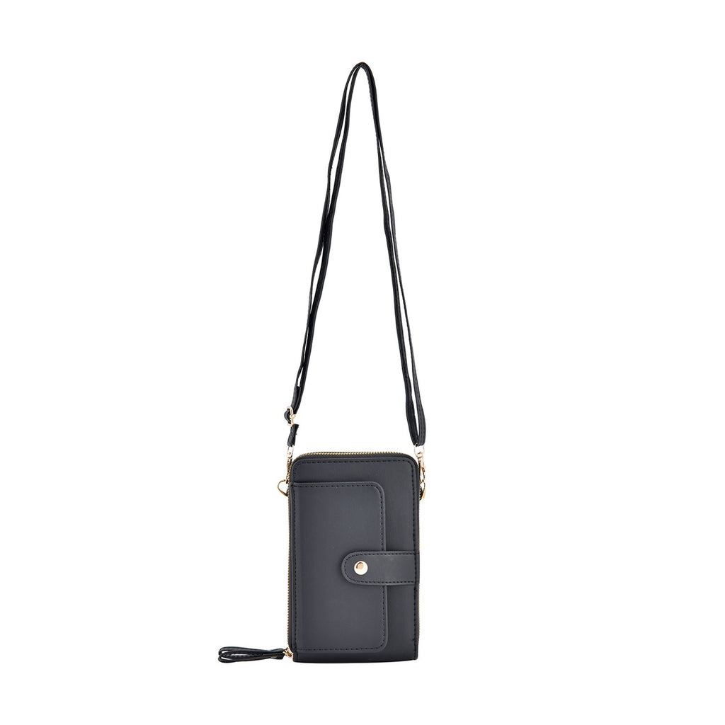 Crossbody Bag mit RFID Schutz, Größe 18,5x11x5cm, schwarz