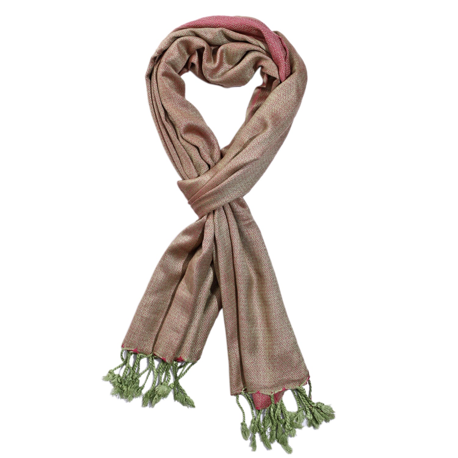 Superweicher doppelgewebter Schal, 70x170 cm, rosa