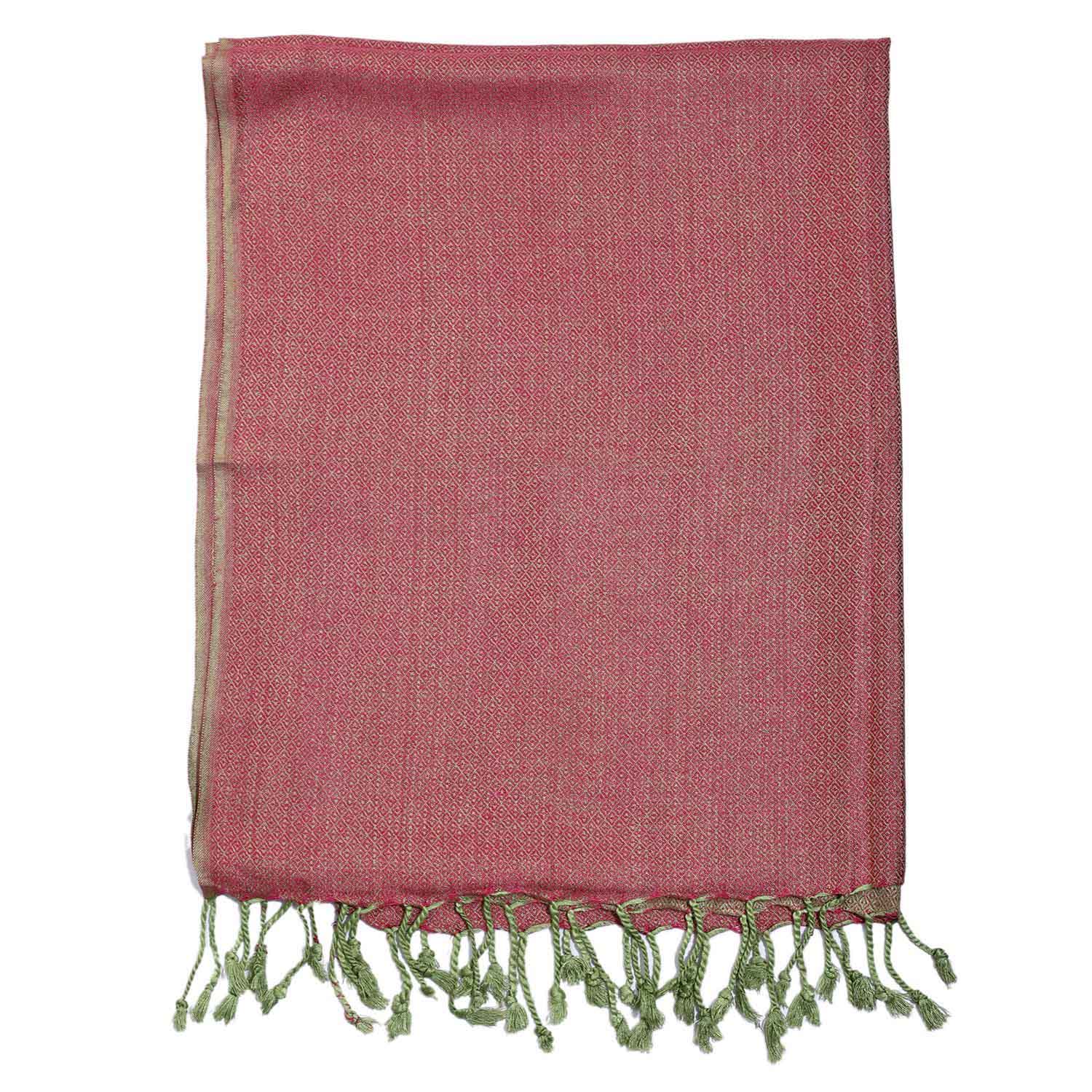 Superweicher doppelgewebter Schal, 70x170 cm, rosa
