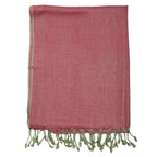 Superweicher doppelgewebter Schal, 70x170 cm, rosa