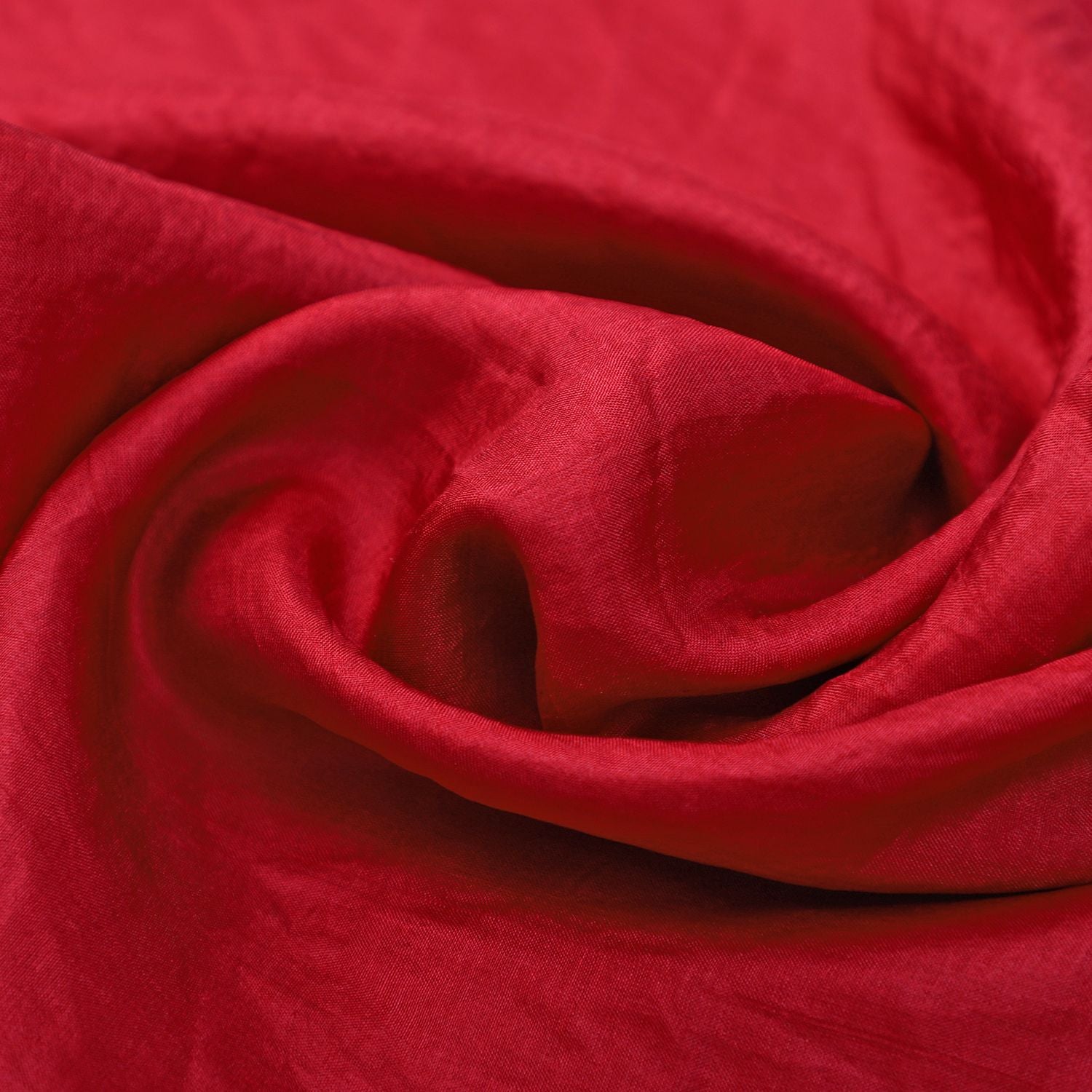 100% natürlicher Satin Seiden Schal, 48x160 cm, Rot