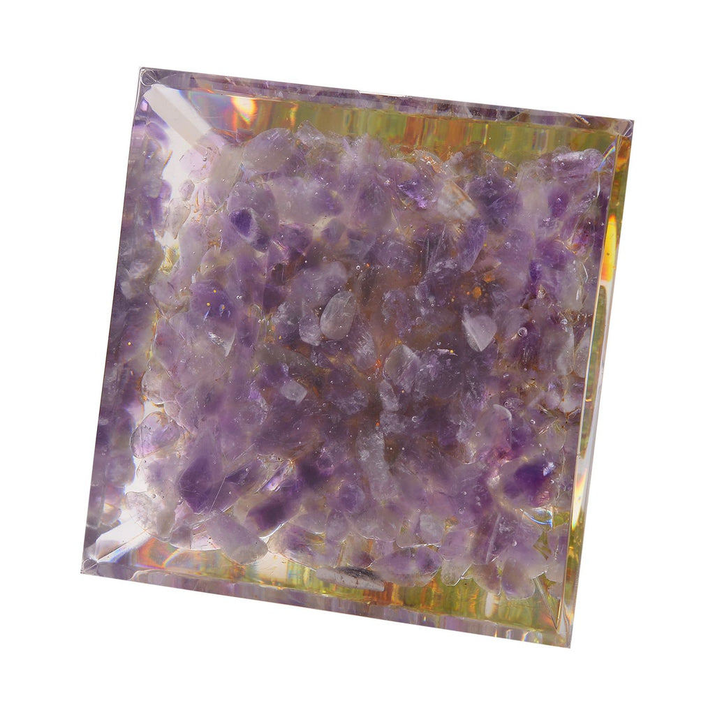 Feng Shui Edelstein Pyramide, Baum des Lebens mit Amethyst und Peridot