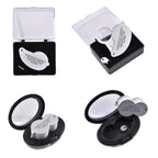 2er Set Schmucklupen mit LED- und UV Licht, 40x und 30x Linse, 6.5x3.3x2.7cm, Silber
