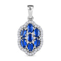 Kaschmir Kyanit und Zirkon-Anhänger - 2,64 ct.
